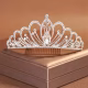 Princess Queen Royal Style Tiara Beautiful Rhinestone Crown Party Wedding Baroque Style Prom Stage Performance Accessories - image  on https://www.abracadabrafancydress.com.au