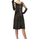 Vampiress Gothic Costume Women Dark Temptress Vampire Medieval Dracula Halloween - image on https://www.abracadabrafancydress.com.au