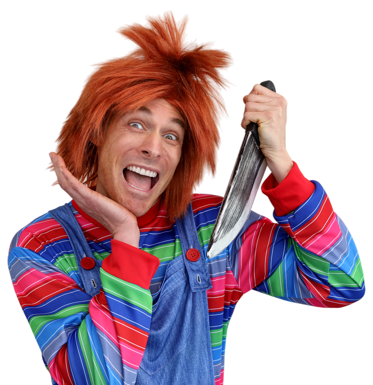 Brown 70's Mod Guy Wig - image NW2603_male_cutout_2026-78 on https://www.abracadabrafancydress.com.au