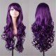 Blue Wig Long Curly with Long Fringe 80cm - image  on https://www.abracadabrafancydress.com.au