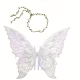 Fairy Black Butterfly Wings 80cm x 50cm And Flower Crown - image  on https://www.abracadabrafancydress.com.au