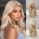 Blonde Curly Wig with Fringe Long Wavy Glamour 70s 80s Dolly Parton Fancy Dress 50.80cm - image on https://www.abracadabrafancydress.com.au