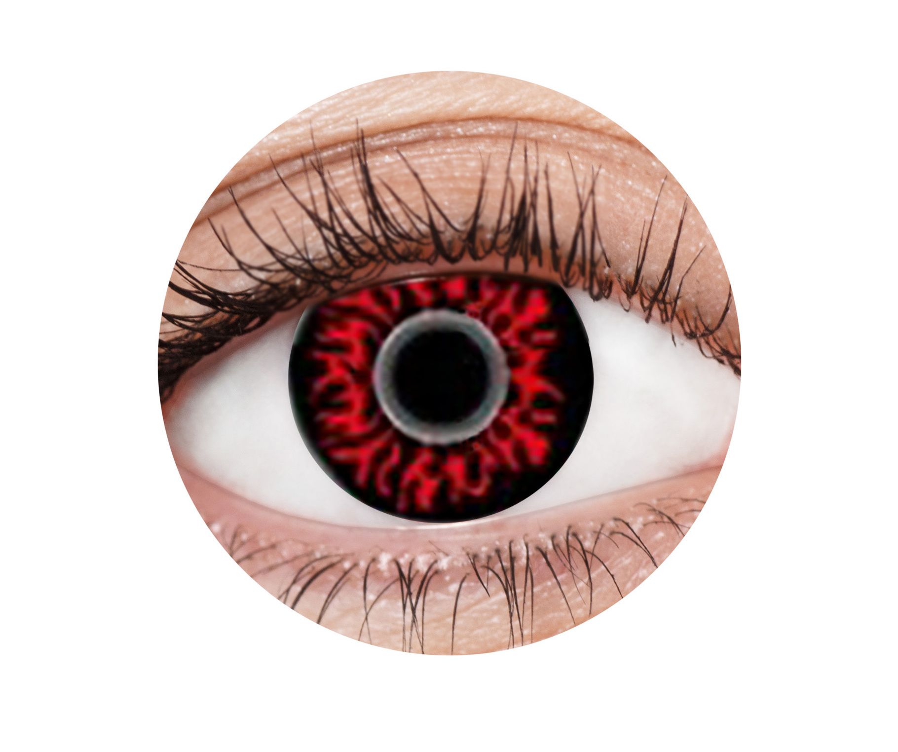 Ice Blue II 1 Year Contact Lenses - image EFX038_PT-77-Demon-III on https://www.abracadabrafancydress.com.au
